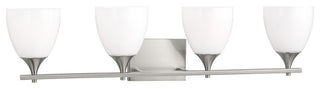 Toffino 4 Light Bath, Brushed Steel