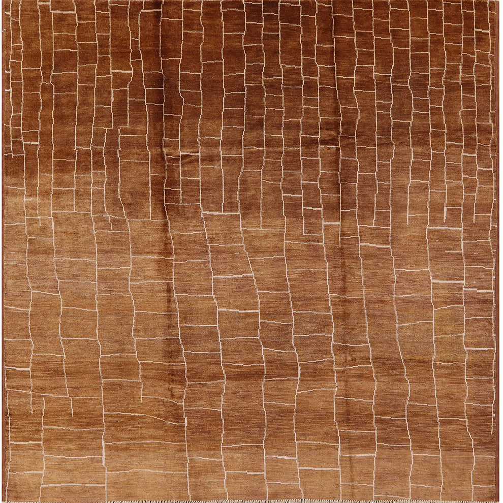 Ahgly Company Indoor Square Mid-Century Modern Area Rugs, 6' Square