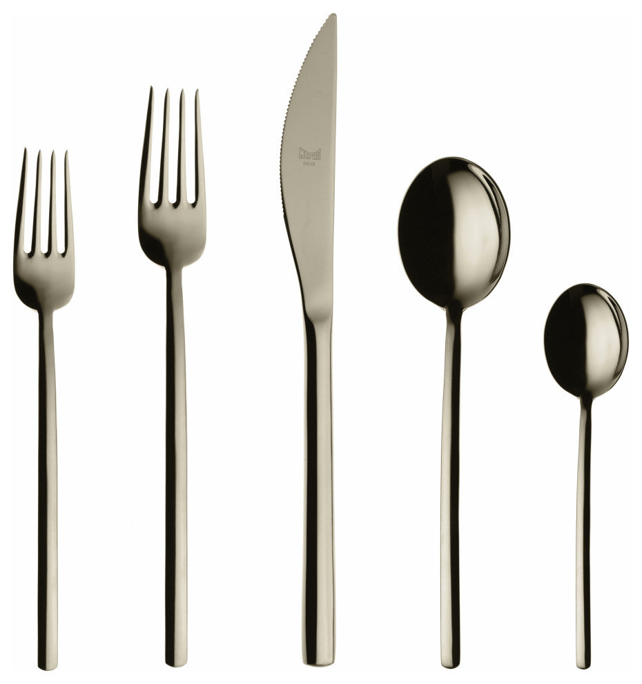 Due Flatware Set, Champagne, 5 Pcs.