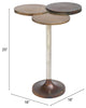 Sofa Side Table, Aluminum, Metal, Bronze, Antique Brass, Lounge Hospitality