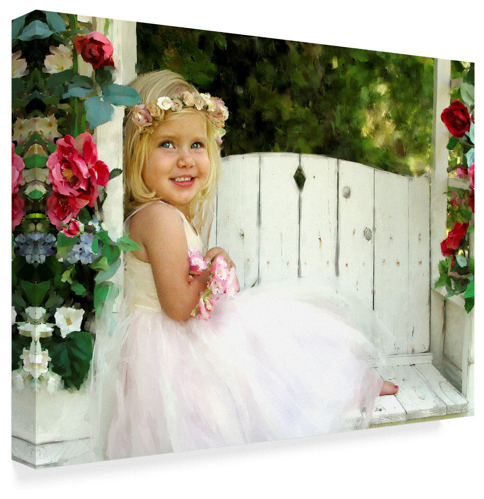 Sharon Forbes 'Flower Child' Canvas Art, 47"x35"