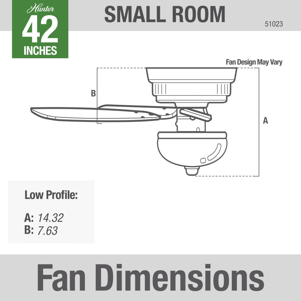 Hunter Fan Company 42" Conroy Onyx Bengal Ceiling Fan With Light