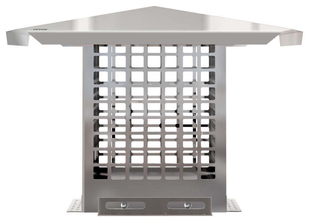 VEVOR Chimney Cap Stainless Steel Fireplace Flue Cover, 8"x8"