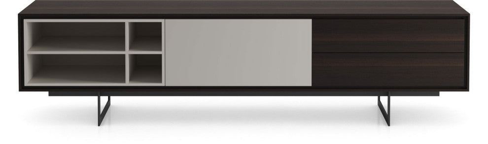 Baxter Media Cabinet, Smoked Oak