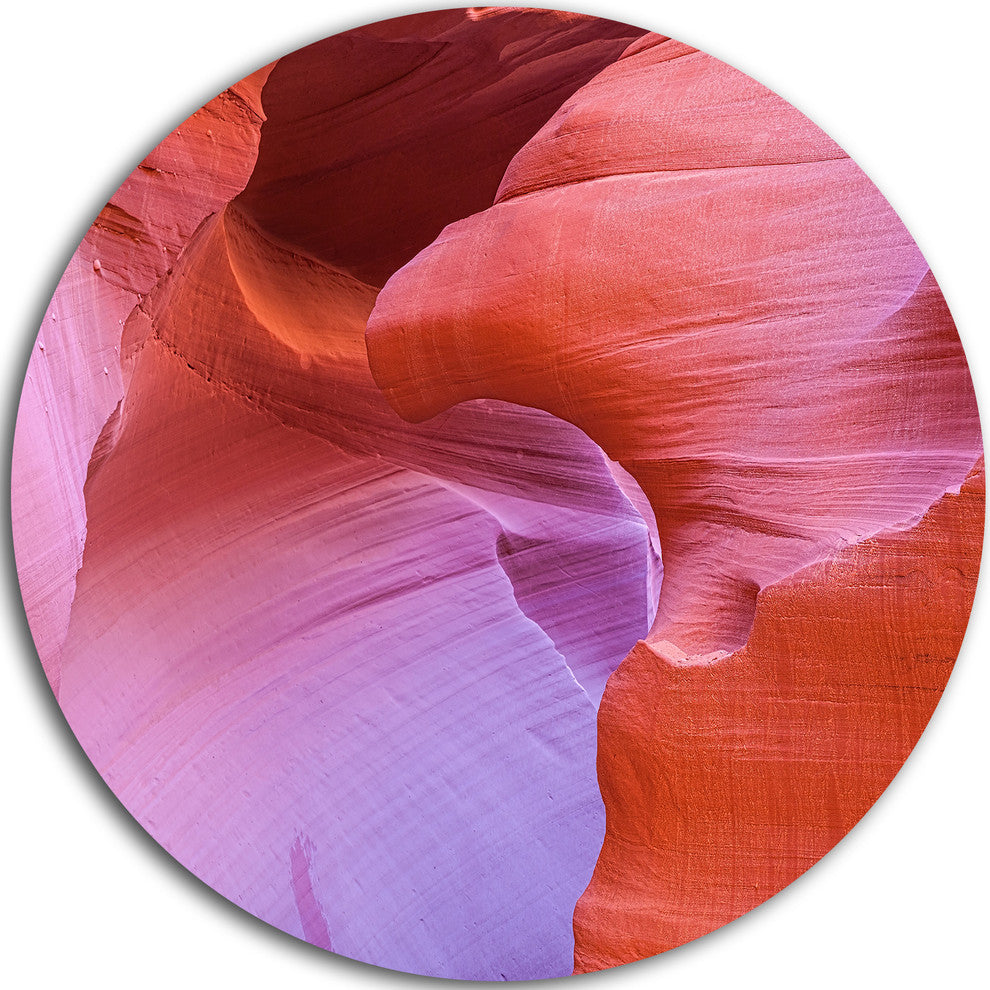 Antelope Canyon Landscape, Photography Disc Metal Wall Art, 23"