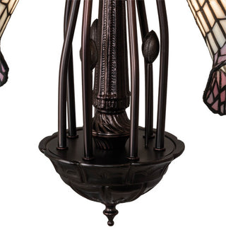 24 Wide Tiffany Pond Lily 7 Light Chandelier