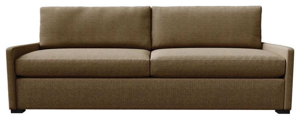 Nativa Interiors Kimpton 91" Sofa, Brown, Depth: Classic