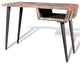 vidaXL Desk Computer Desk Writing Table with Iron Legs Solid Wood Reclaimed