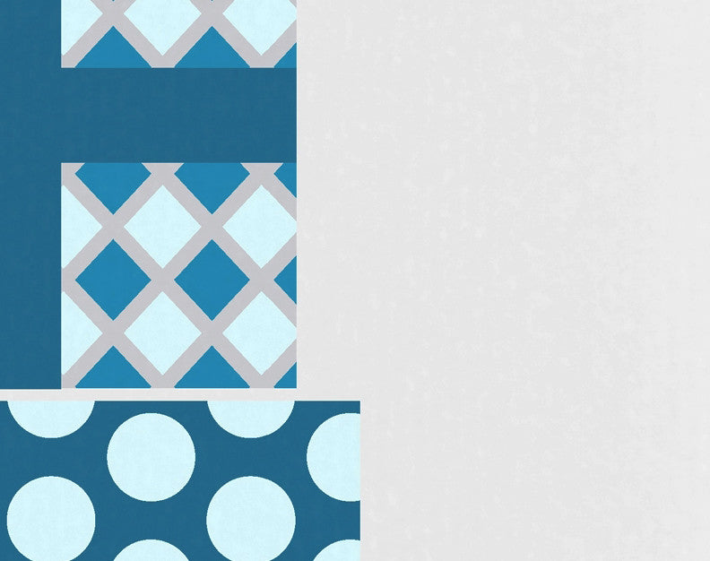 Gift Wrapped Holiday Geometric Print Kitchen Towel, Teal