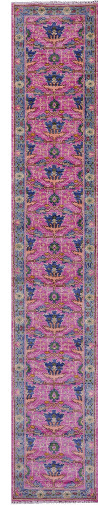 2' 8" X 16' 3" Runner Turkish Oushak Handmade Wool Rug - Q15511