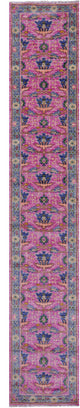 2' 8" X 16' 3" Runner Turkish Oushak Handmade Wool Rug - Q15511