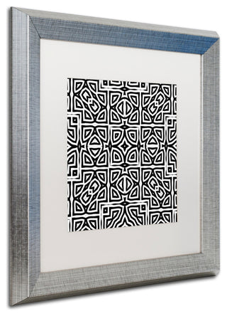 Color Bakery 'Alhambra' Art, Silver Frame, White Matte, 16"x16"