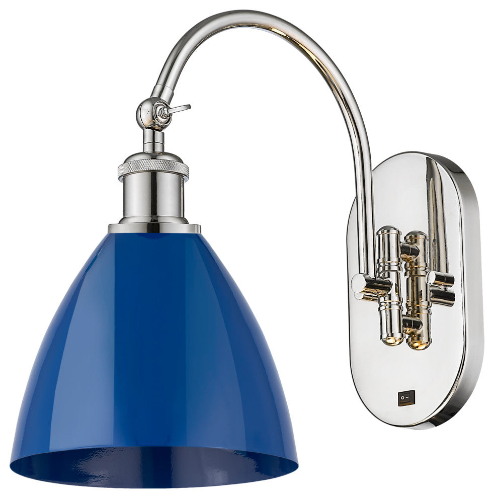 Innovations 518-1W-PN-MBD-75-BL 1 Light Sconce, Polished Nickel