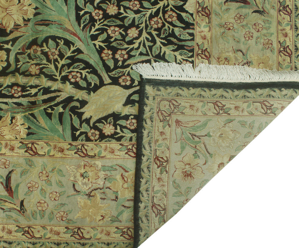 Pak-Persian Marlowe Black/Bone Gray Rug, 8'2x10'1