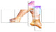 Dancer Legs and Treescape Double Exposure, Portrait Canvas Art, 60"x32",5 panels