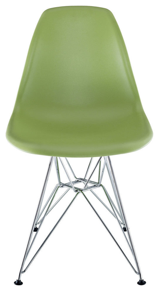 Modern Contemporary Kitchen Dining Side Chair Light Green
