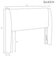 Queen Wingback Headboard, Sonoran Saddle Brown