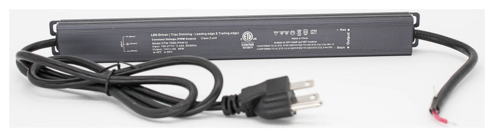 ETL Listed 12V 5A 60w Class 2 Triac Dimmable waterproof linear Power Supply