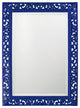Rectangle Bristol Glossy Mirror, Royal Blue