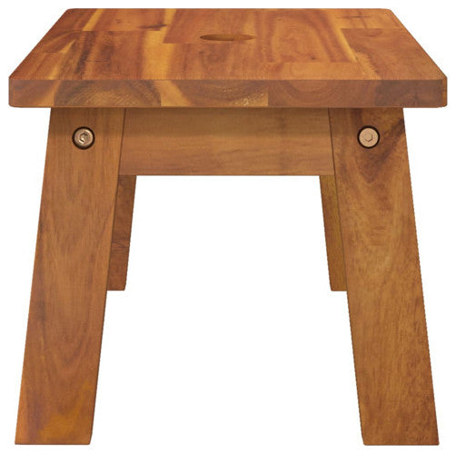 vidaXL Step Stool Plant Stool for Outdoor Bathroom Living Room Solid Wood Acacia