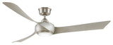 Fanimation Wrap Custom Ceiling Fan Brushed Nickel with LED Light, 60"
