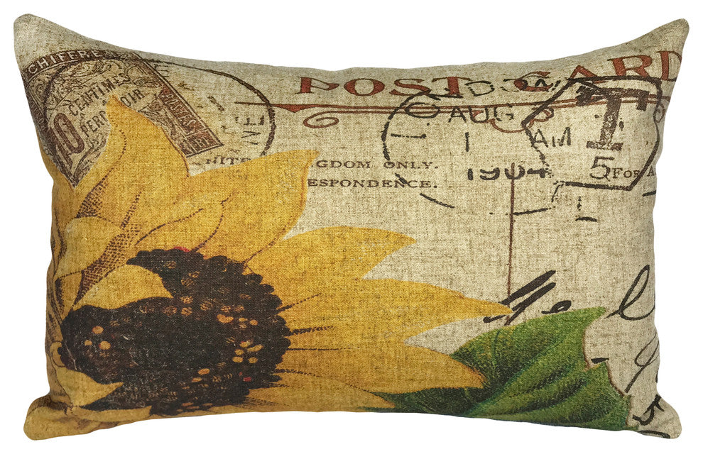 Sunflower Linen Pillow