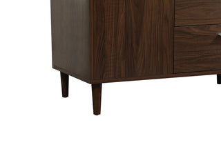 Home Living Modern Natural Oak-Light Bathroom Vanity, Walnut, 42"