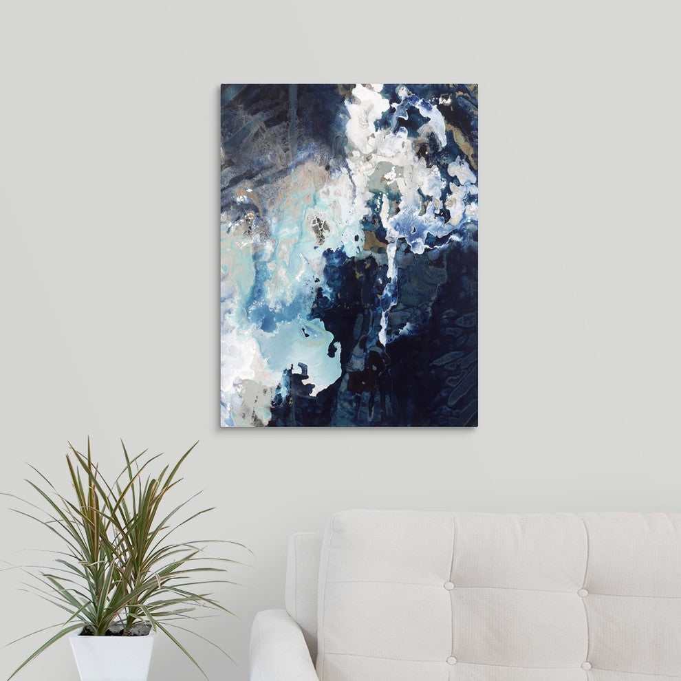 "Deep Blue Pool Crop" Wrapped Canvas Art Print, 18"x24"x1.5"