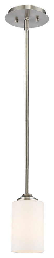 Zlite 435MP-BN 1-Light Mini Pendant, Matte Opal