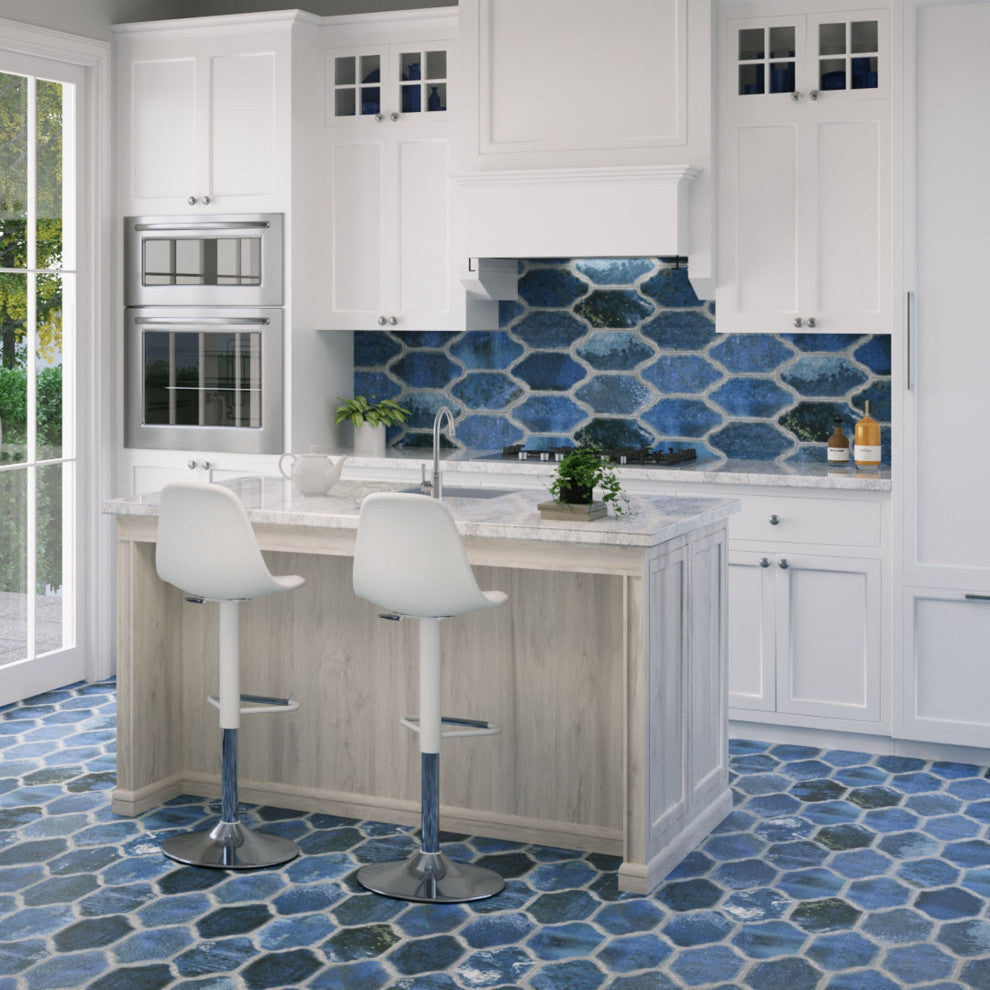 Dorne Provenzal Blue Porcelain Floor and Wall Tile