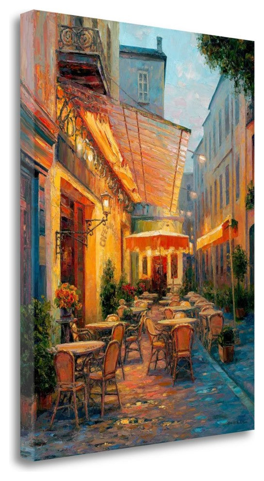 "Cafe Van Gogh 2008 Arles France" By Haixia Liu, Giclee on Gallery Wrap Canvas