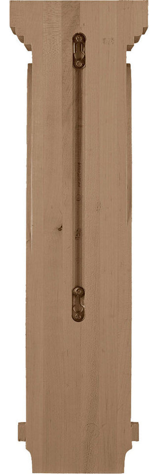 6 1/4"W x 10"D x 22"H Scroll Corbel, Red Oak