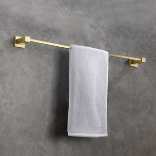 Cube 24" Bathroom Towel Bar KBA1504, Brushed Gold