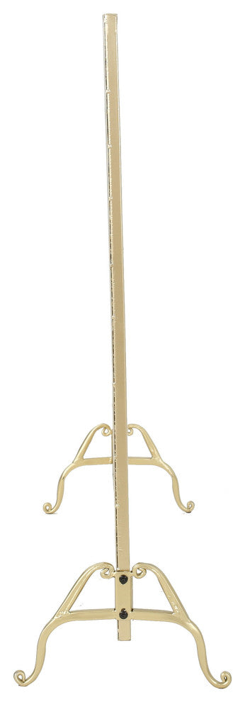 GDF Studio Jalama Single Panel Iron Fireplace Screen, Gold