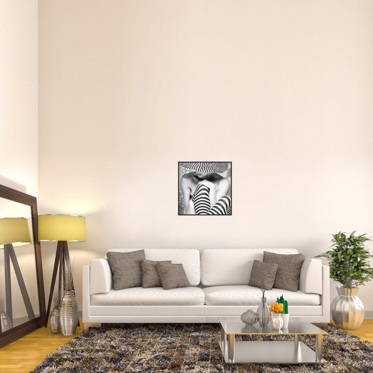 "Zagging That Zig" Framed Canvas Giclee by Howard Ashton-Jones, 25x25"