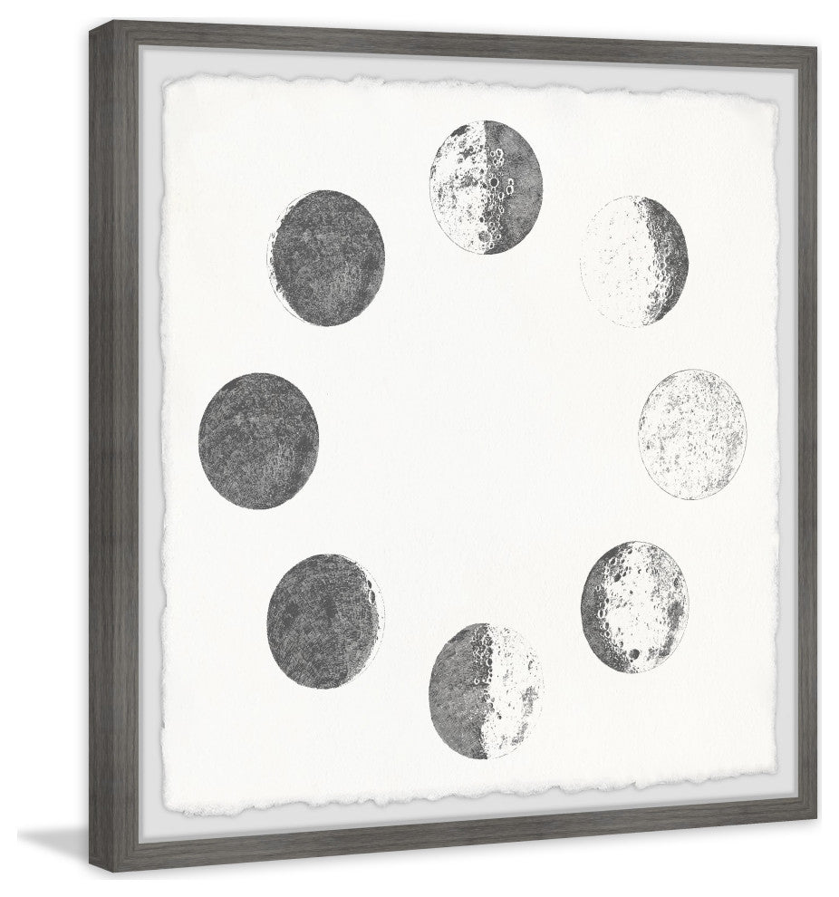 "The Lunar Month" Framed Painting Print, 12x12