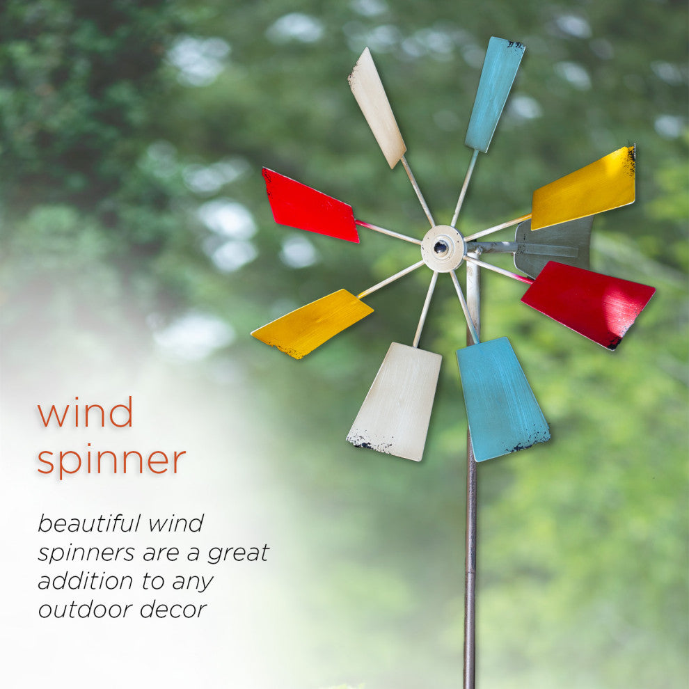Metal Windmill Stake, Multicolor, 52"