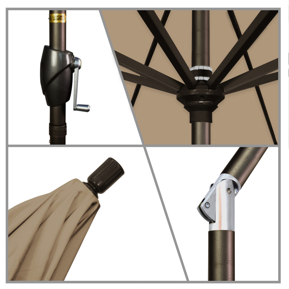 Aluminum Outdoor Umbrella, Heather Beige