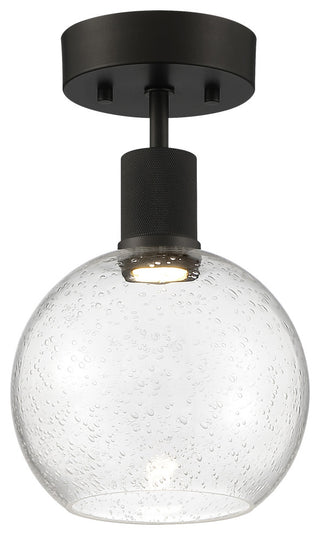 Access Lighting 63148LEDD/SDG Port Nine 8"W LED Semi-Flush Globe - Matte Black