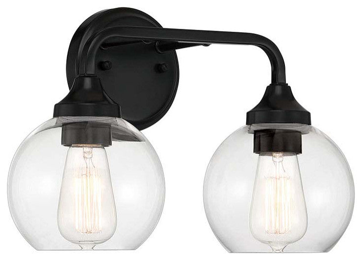 Glenda Vanity 2  Light  Flat Black