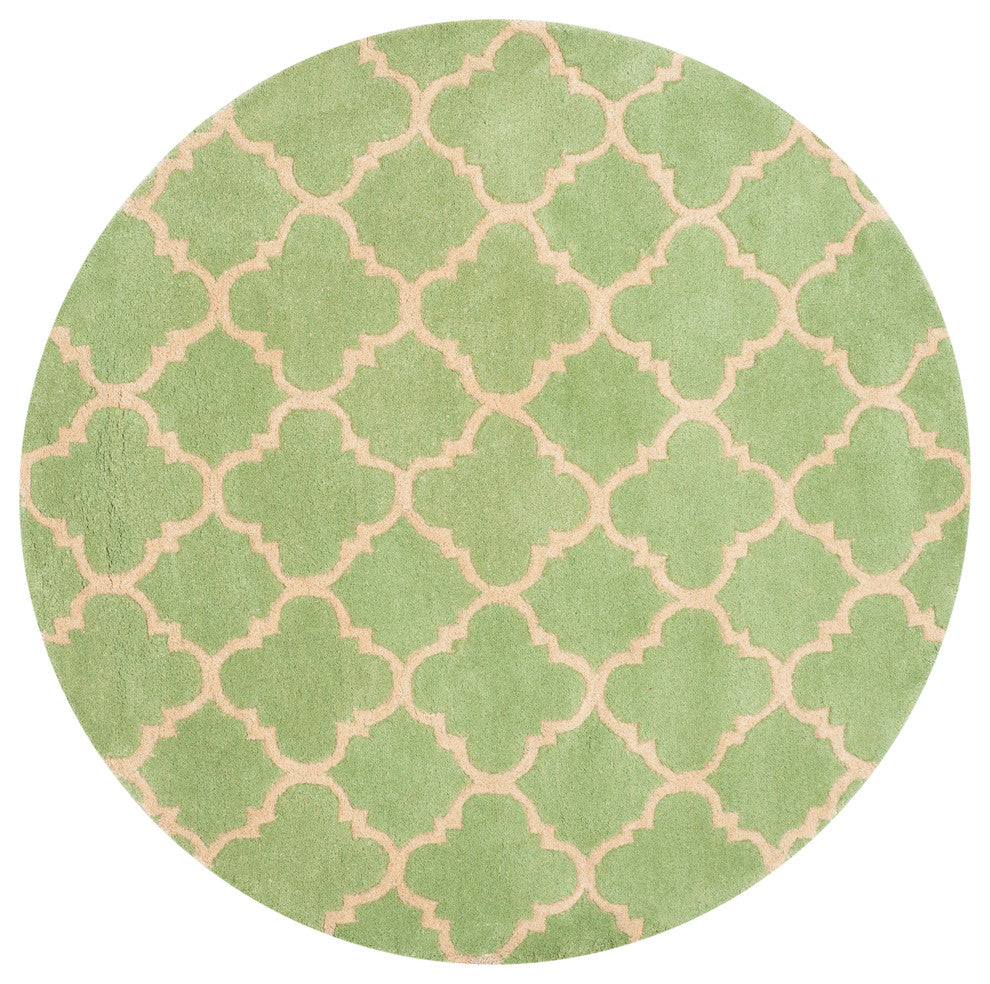 Safavieh Chatham Collection CHT935 Rug, Green, 4' Round
