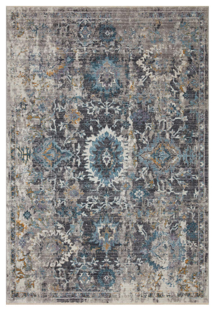 Samra SAM-02 Grey/Multi 18" x 18" Sample