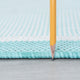 Biscayne Novelty Coastal Aqua/Cream Indoor/Outdoor Scatter Mat, 2'x3'