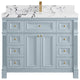 Paris 42" Single Sink Bathroom Vanity, Blue Heather 2" Viola Night