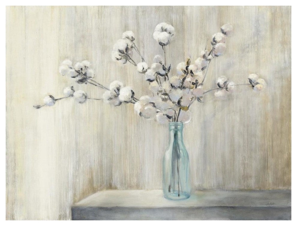 "Cotton Bouquet" Digital Paper Print by Julia Purinton, 42"x32"