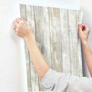 Distressed Wood Peel and Stick Wallpaper