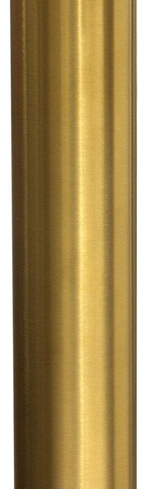 Stella Round Bar Height Table With Gold Metal Base, White