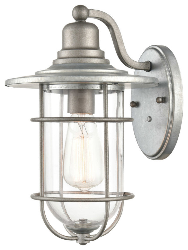 Millennium 2921-GA One Light Outdoor Wall Bracket, Galvanized Finish