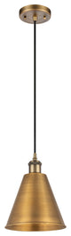 Ballston Cone Mini Pendant, Brushed Brass