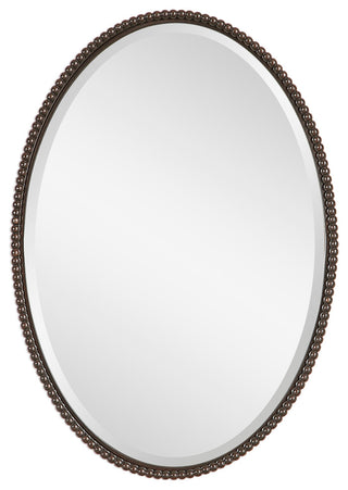 Uttermost Sherise Oval Mirror, Oil Rubbe Bronze